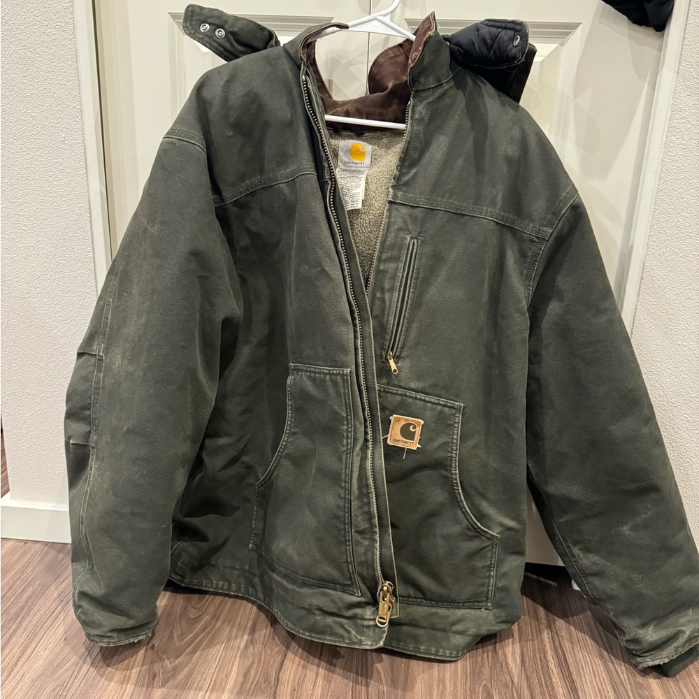 Men’s XL Carhartt fleece lined jacket